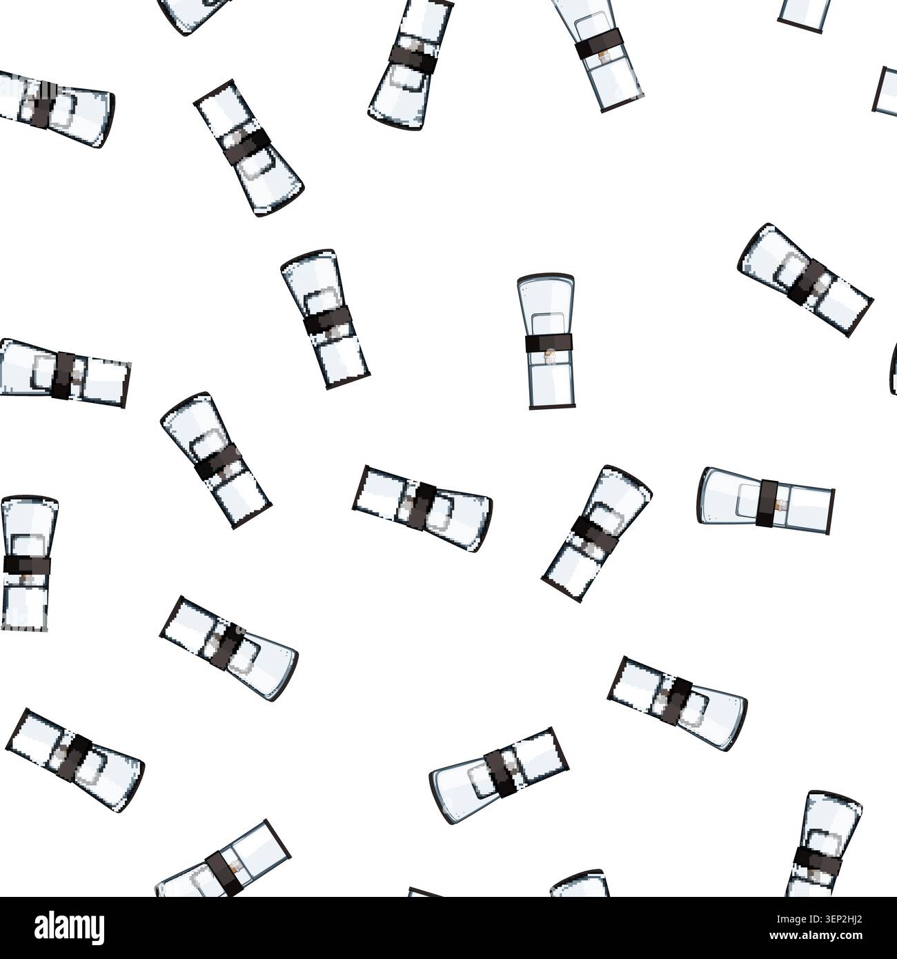 pattern brew ice drip coffee cartoon. brew ice drip coffee sign vector Stock Vector