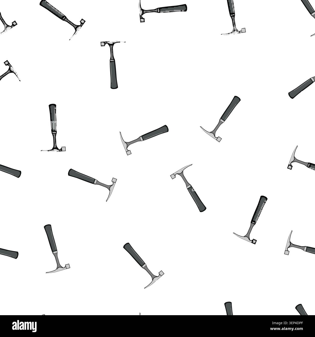 pattern masonry masons hammer cartoon. carpentry craftsmanship, trade site, worker industry masonry masons hammer sign vector Stock Vector