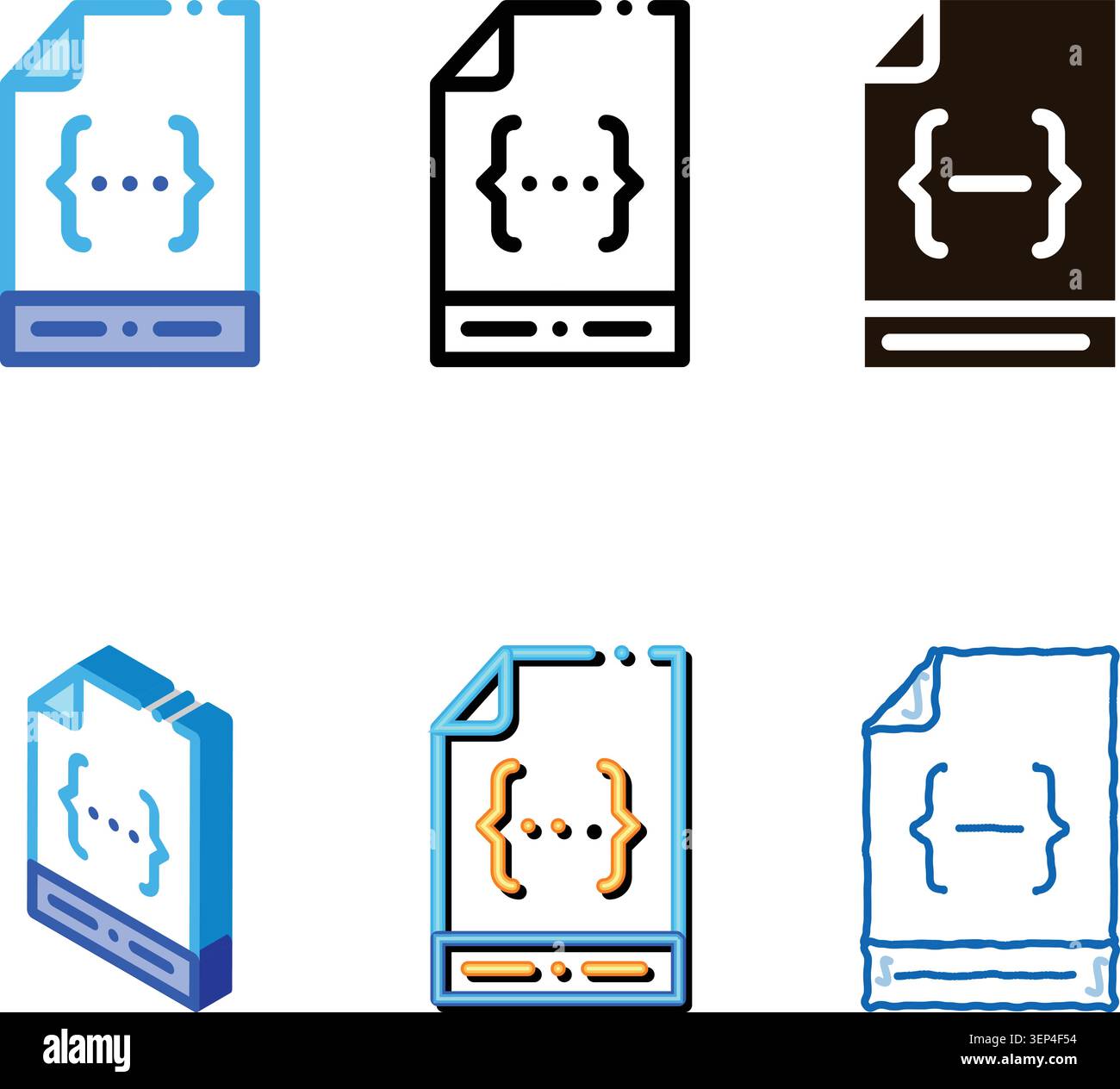 Coding File Document System Vector Thin Line Icon. Binary System, Data Encryption Linear Pictogram. Web Development, Programming Languages, Bug Fixing Stock Vector