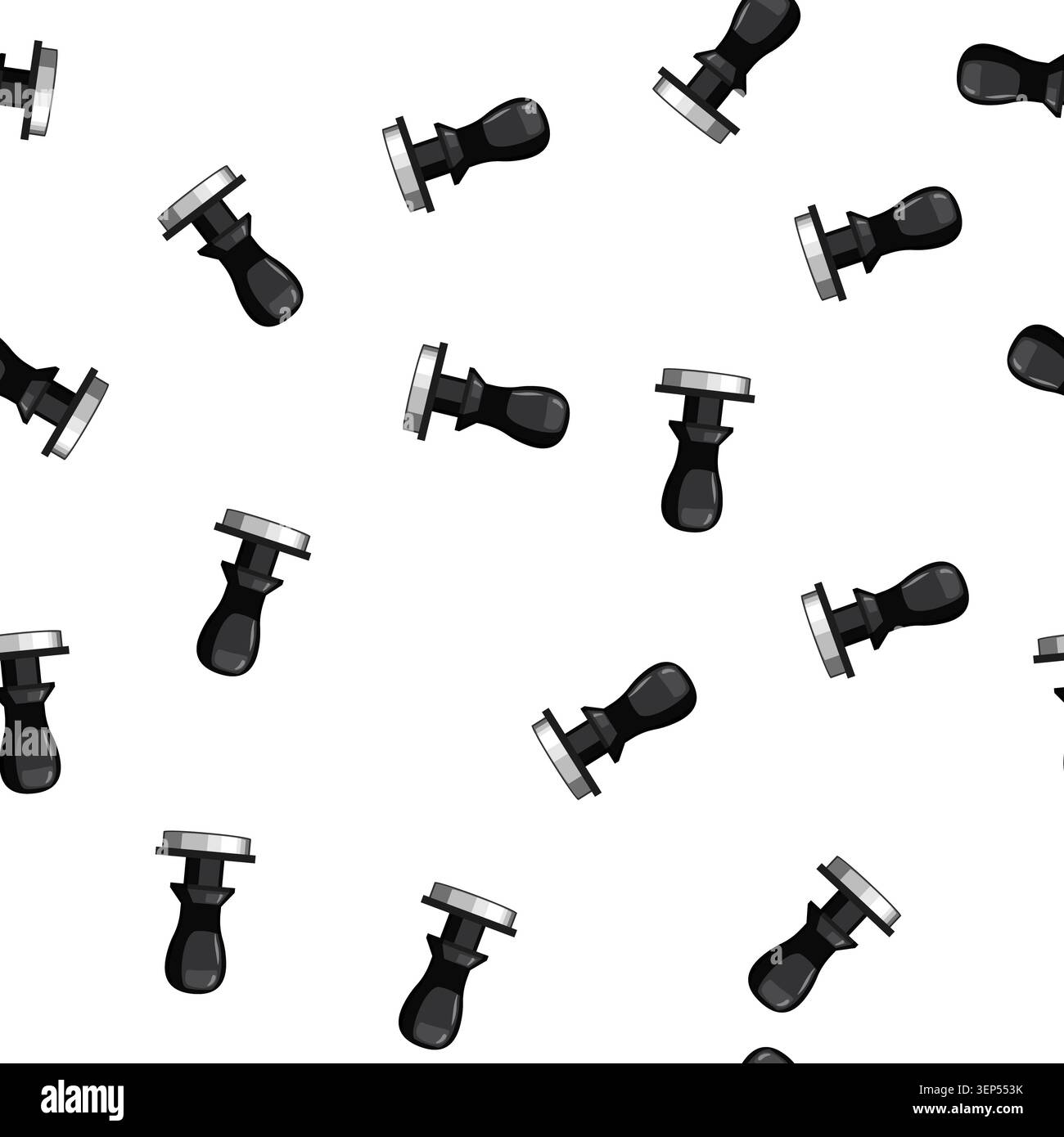 pattern maker tamper coffee cartoon. maker tamper coffee sign vector Stock Vector