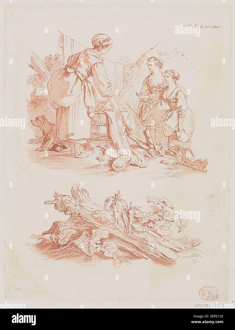 Instructional engraving plate from drawing principles series associated ...