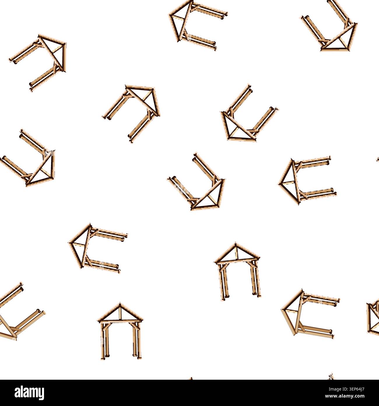pattern home pergola patio cartoon. architecture exterior, outside house, window building home pergola patio sign vector Stock Vector