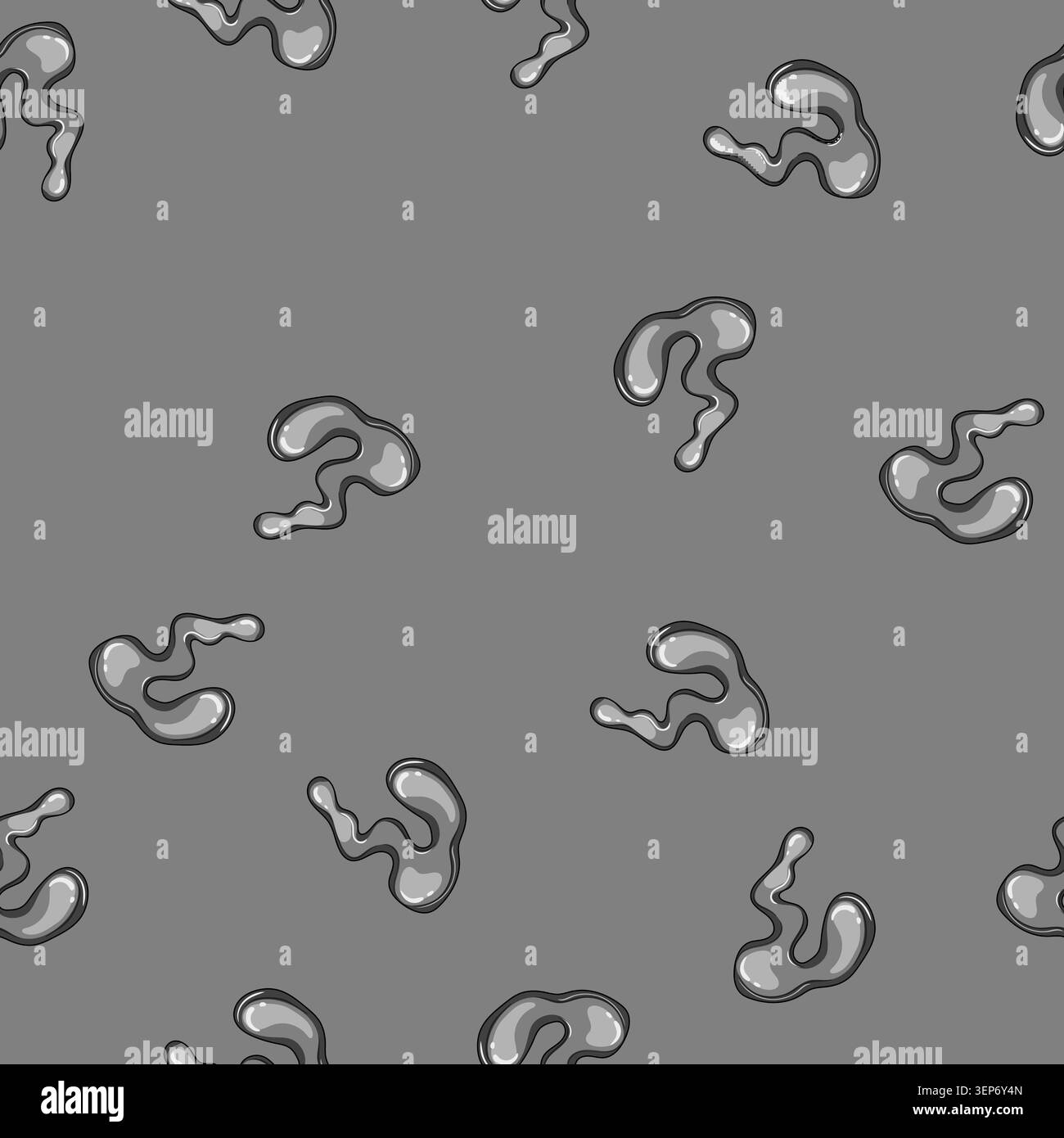 Gallium Pattern seamless pattern gallium metal liquid shapes cartoon. alloy droplet ...