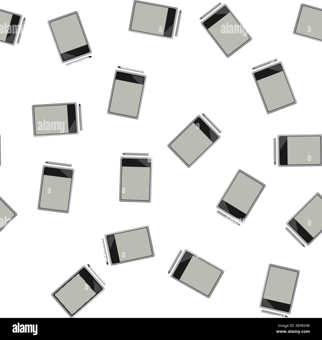 pattern computer pen display cartoon. graphic device, equipment computer pen display sign vector Stock Vector