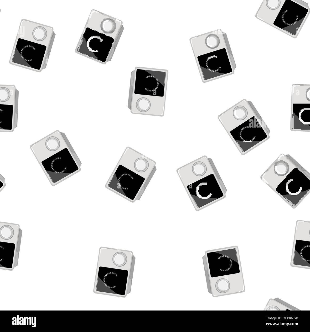 pattern control smart thermostat cartoon. control smart thermostat sign vector Stock Vector