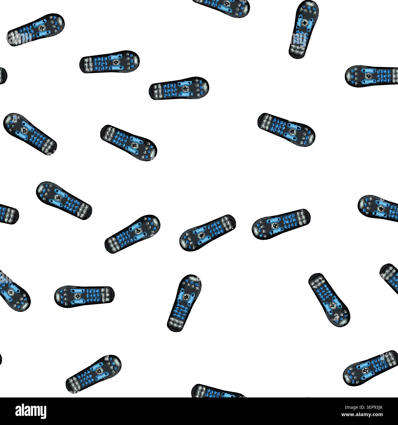 pattern video tv remote cartoon. video tv remote sign vector Stock Vector