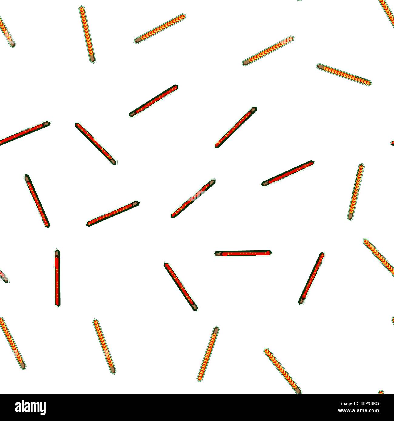 pattern Stylized loading bar with a zigzag pattern, indicating achievement, advancement, and progression in a user interface element for games or appl Stock Vector