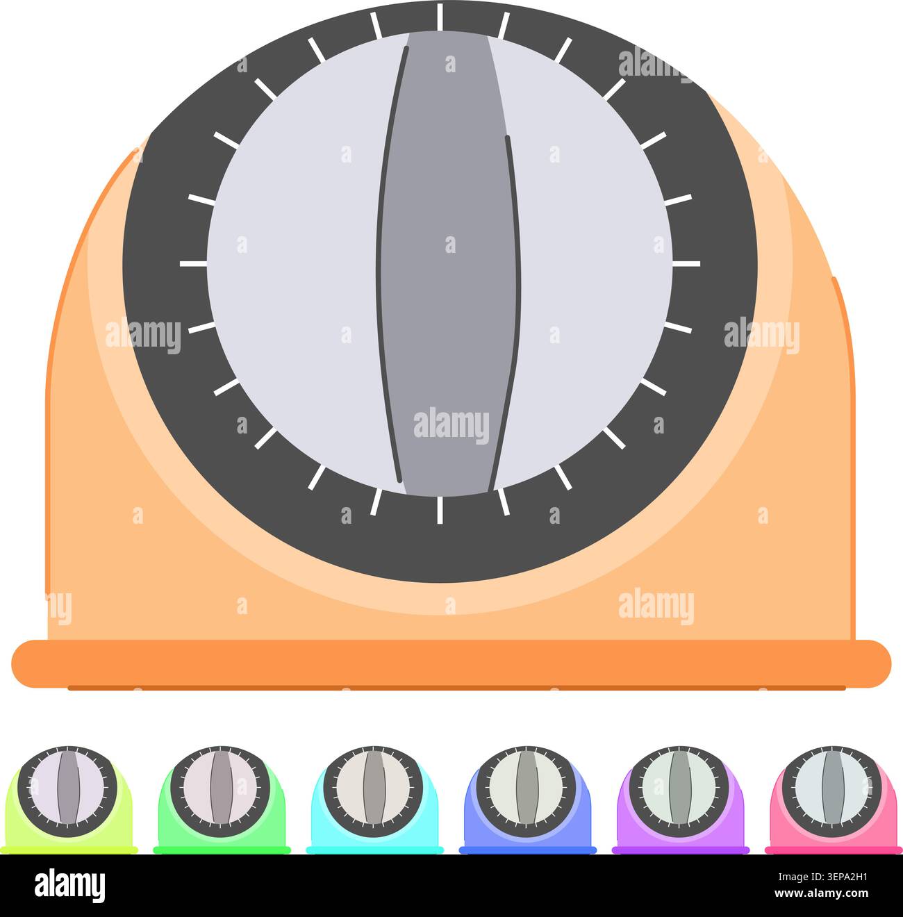 clock kitchen timer cartoon. cooking time, alarm food clock kitchen timer sign vector Stock Vector