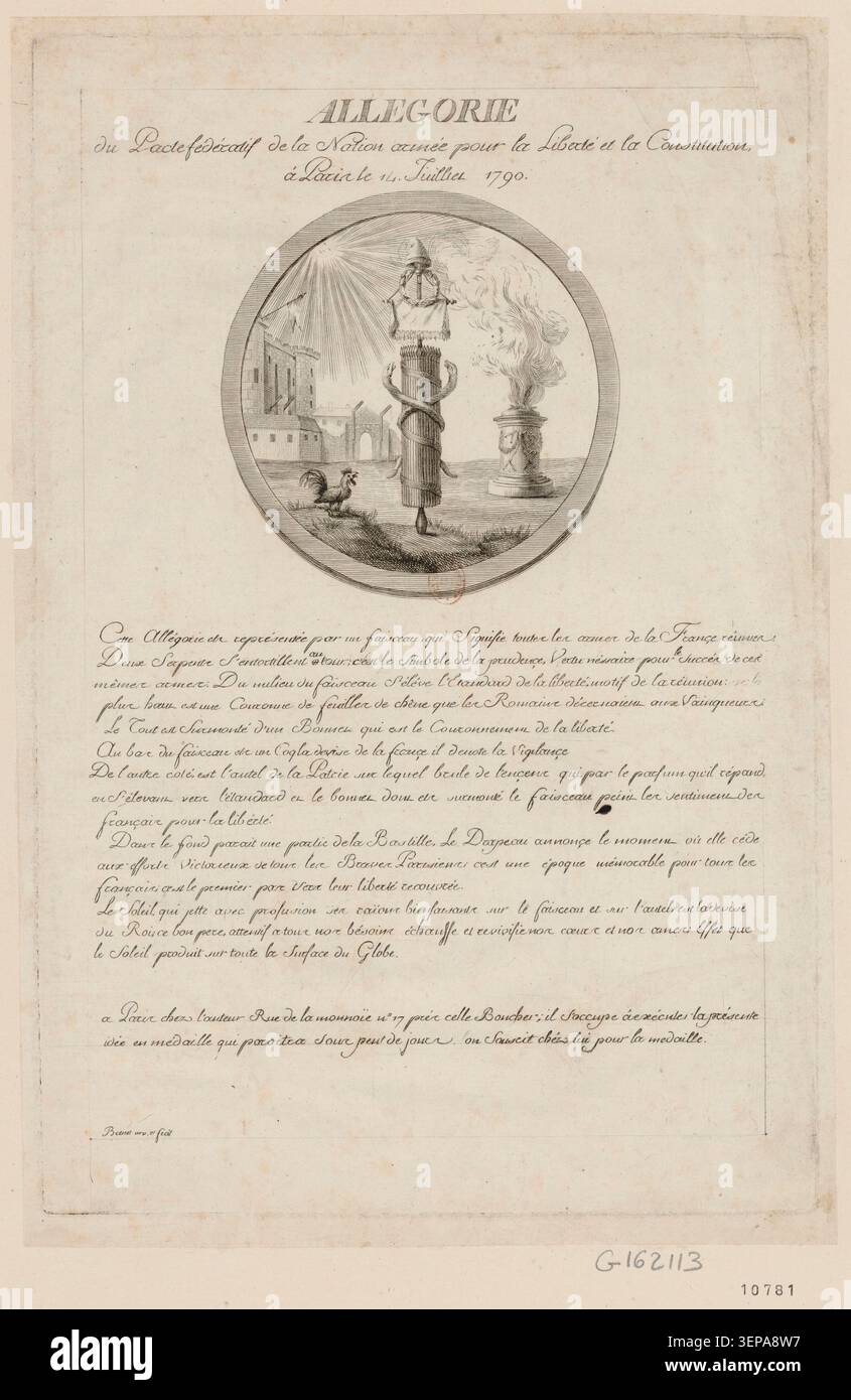 1790's The Fête de la Fédération held in the Champ de Mars, in