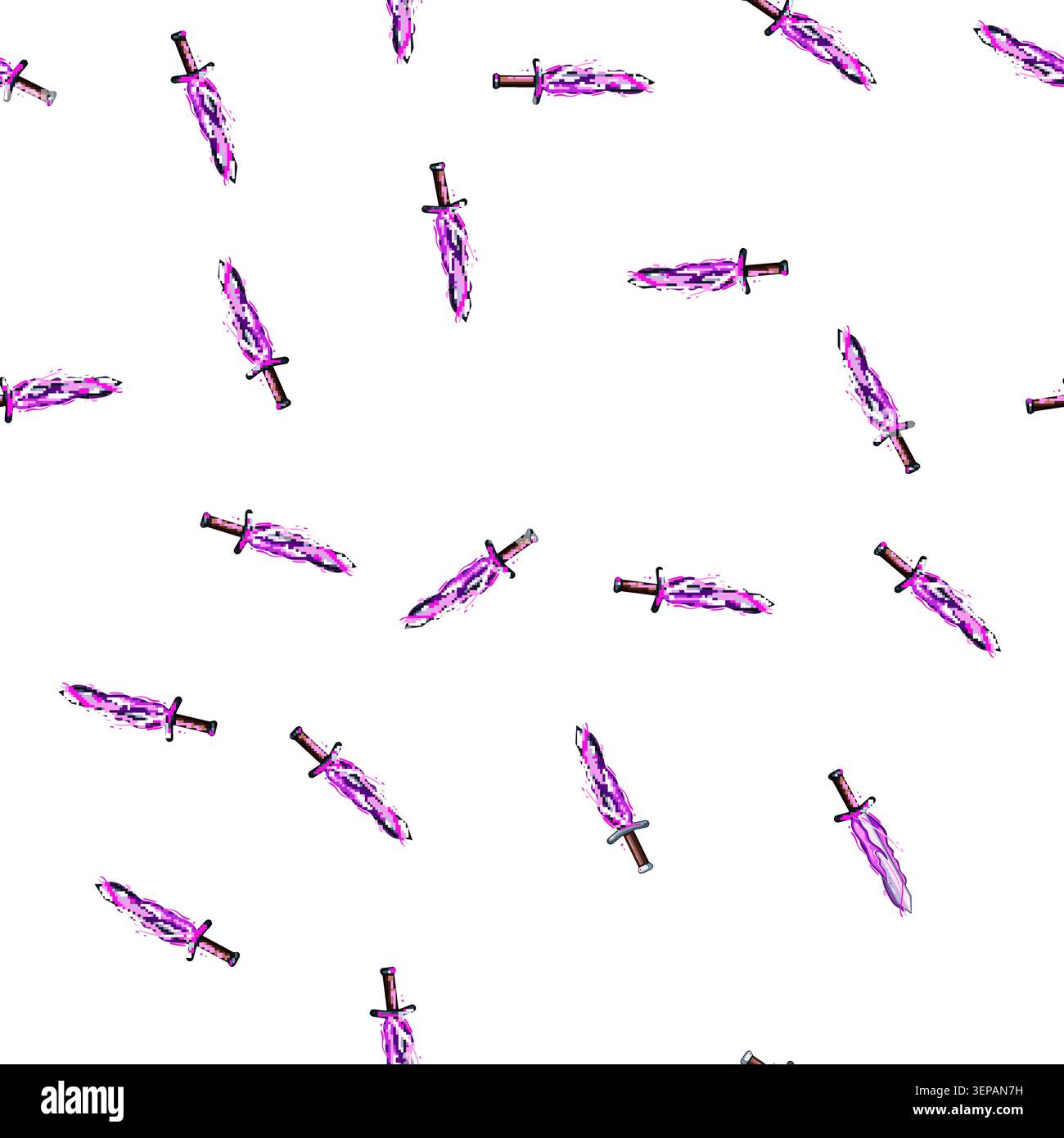 pattern fire sword effect cartoon. flame game, cut blue, slash blade fire sword effect sign vector Stock Vector