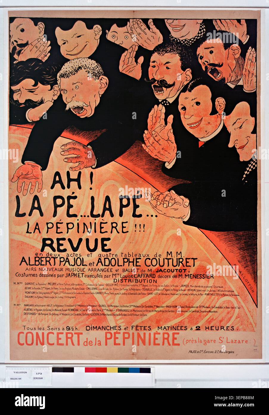 Advertising poster concert 19th century hi-res stock photography