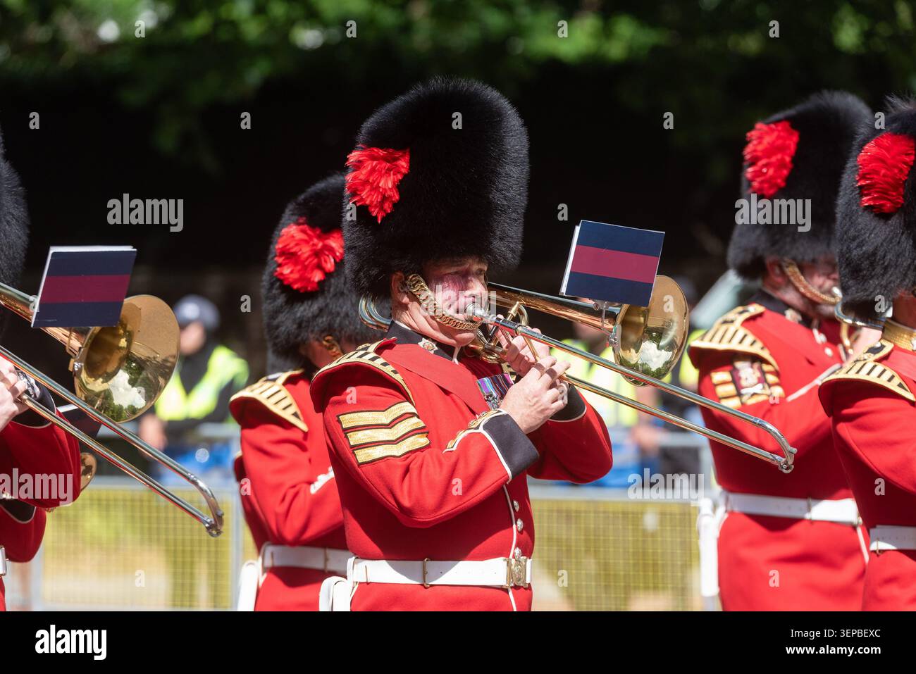 Bearskin hat coldstream guards hi-res stock photography and images - Alamy