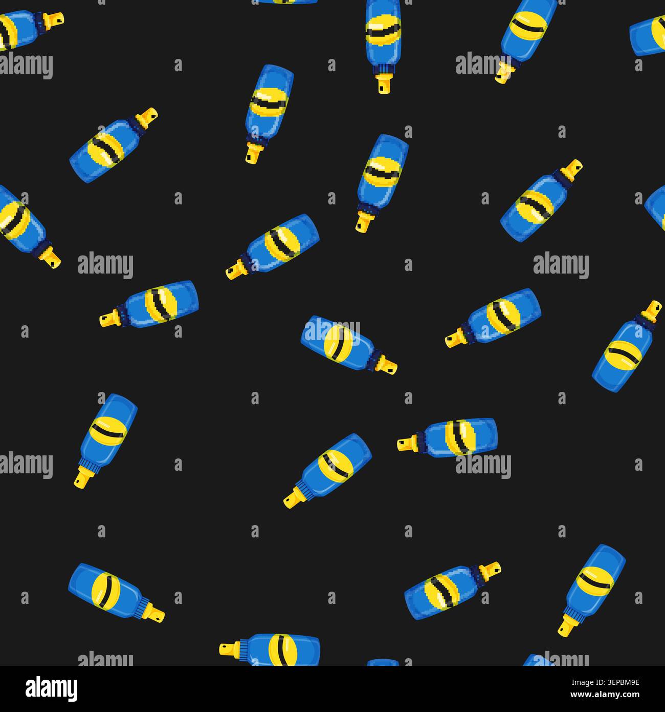 seamless pattern fly bug spray color icon vector. fly bug spray sign. isolated symbol illustration Stock Vector