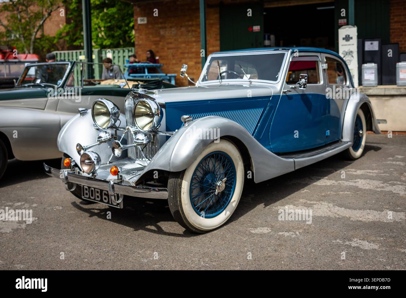1935 Talbot 75 Special Sports Saloon, on display at the Bicester Motion Scramble held on the 28th April 2026. Stock Photo
