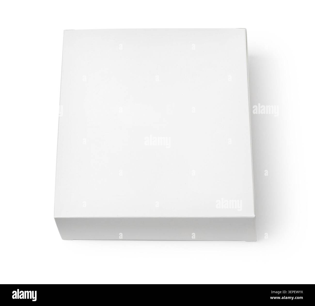 Empty rectangular box for branding and product display on a transparent background Stock Photo