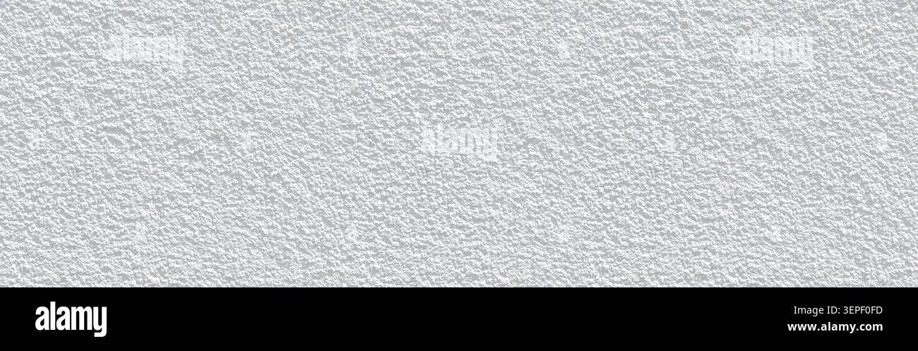 White rough plaster wall surface creating a textured background Stock Photo