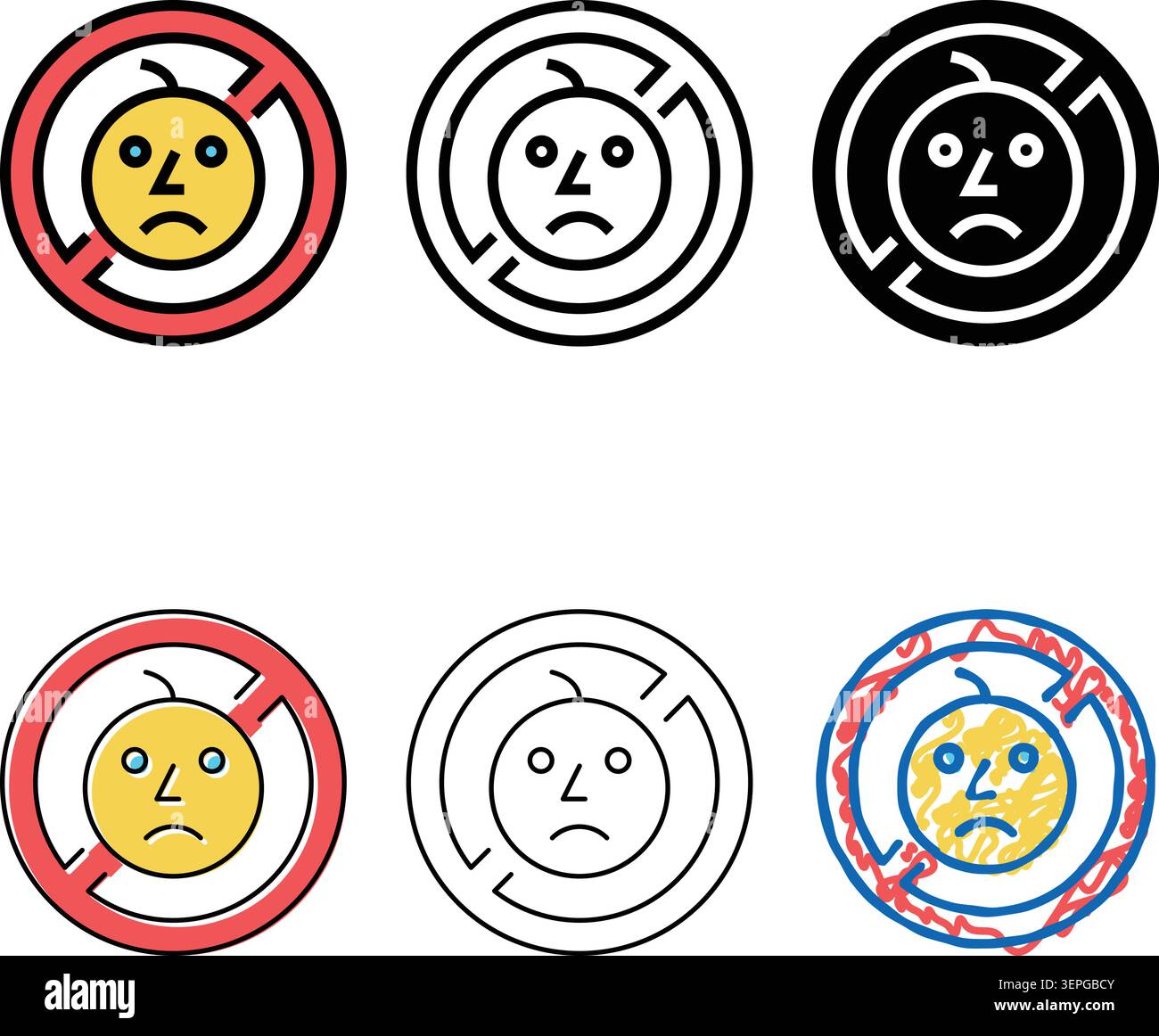 child prohibition sign color looks icon vector. child prohibition sign ...
