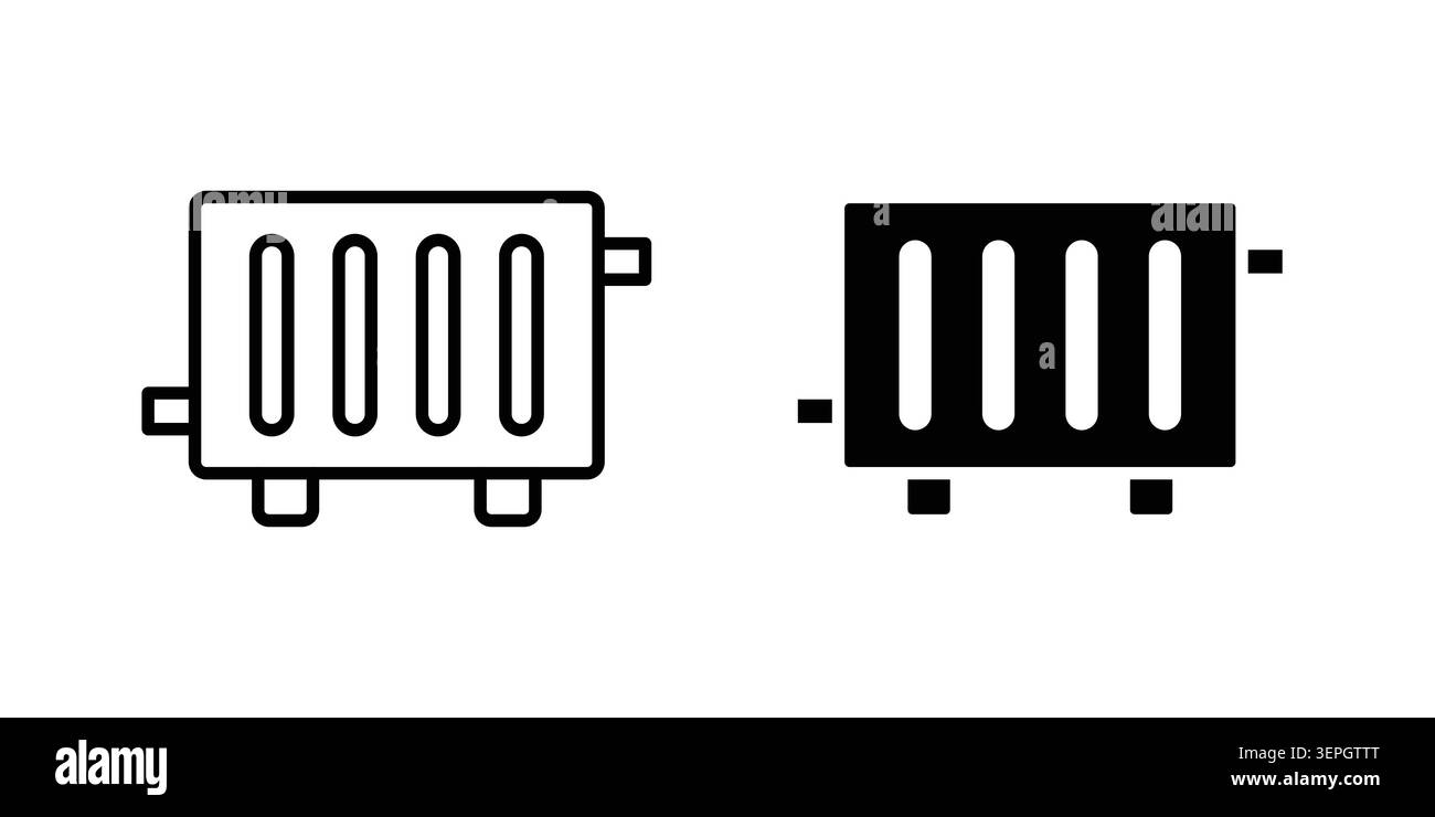 Conditioner heater icon concept logo design collection. Stock Vector