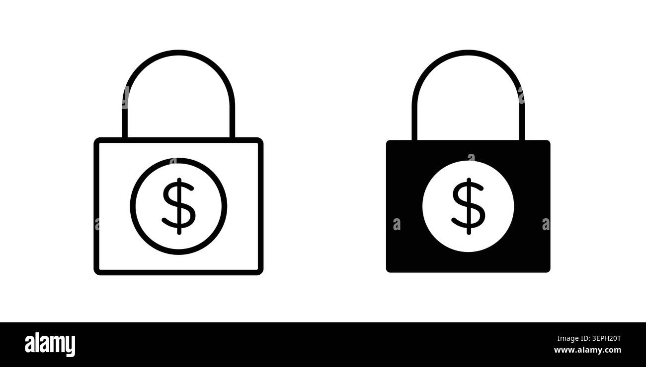 Fixed price icon concept logo design collection. Stock Vector