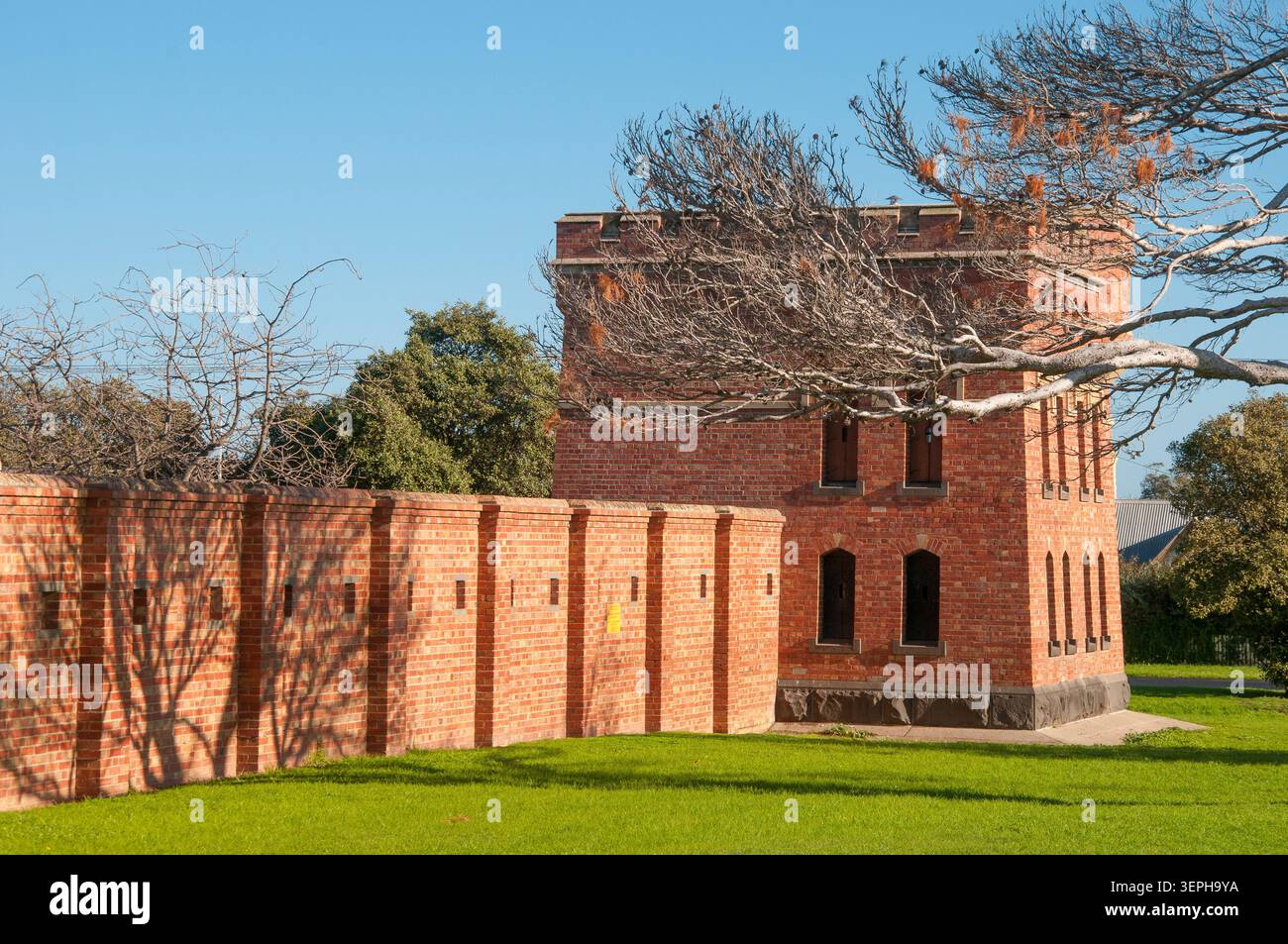 Colonial-era Fort Queenscliff, Bellarine Peninula, Victoria, Australia Stock Photo