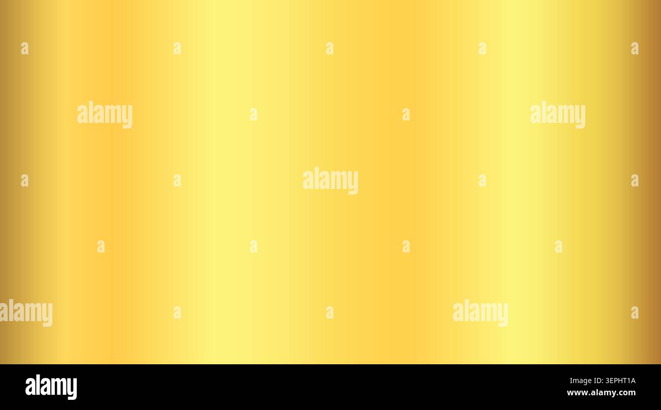 Gold foil texture gradient background. Shiny golden luxury backdrop vector illustration Stock Vector