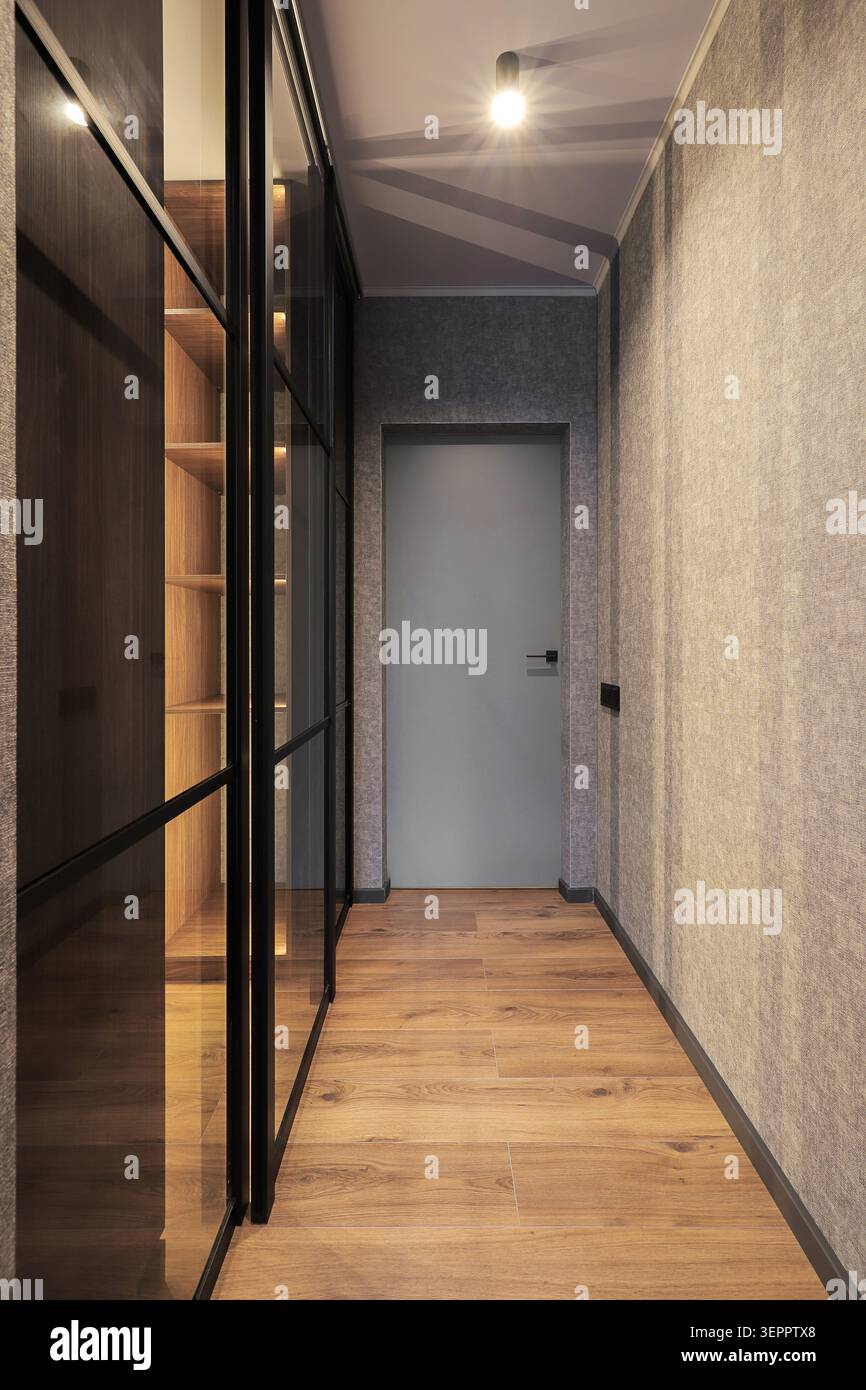 Interior door in the hallway Stock Photo