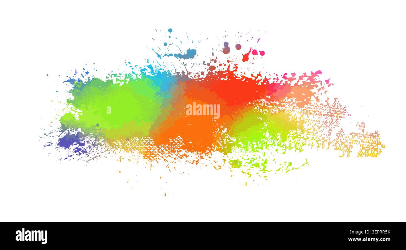 Colored blots. hand drawn. Not AI, Vector Stock Vector