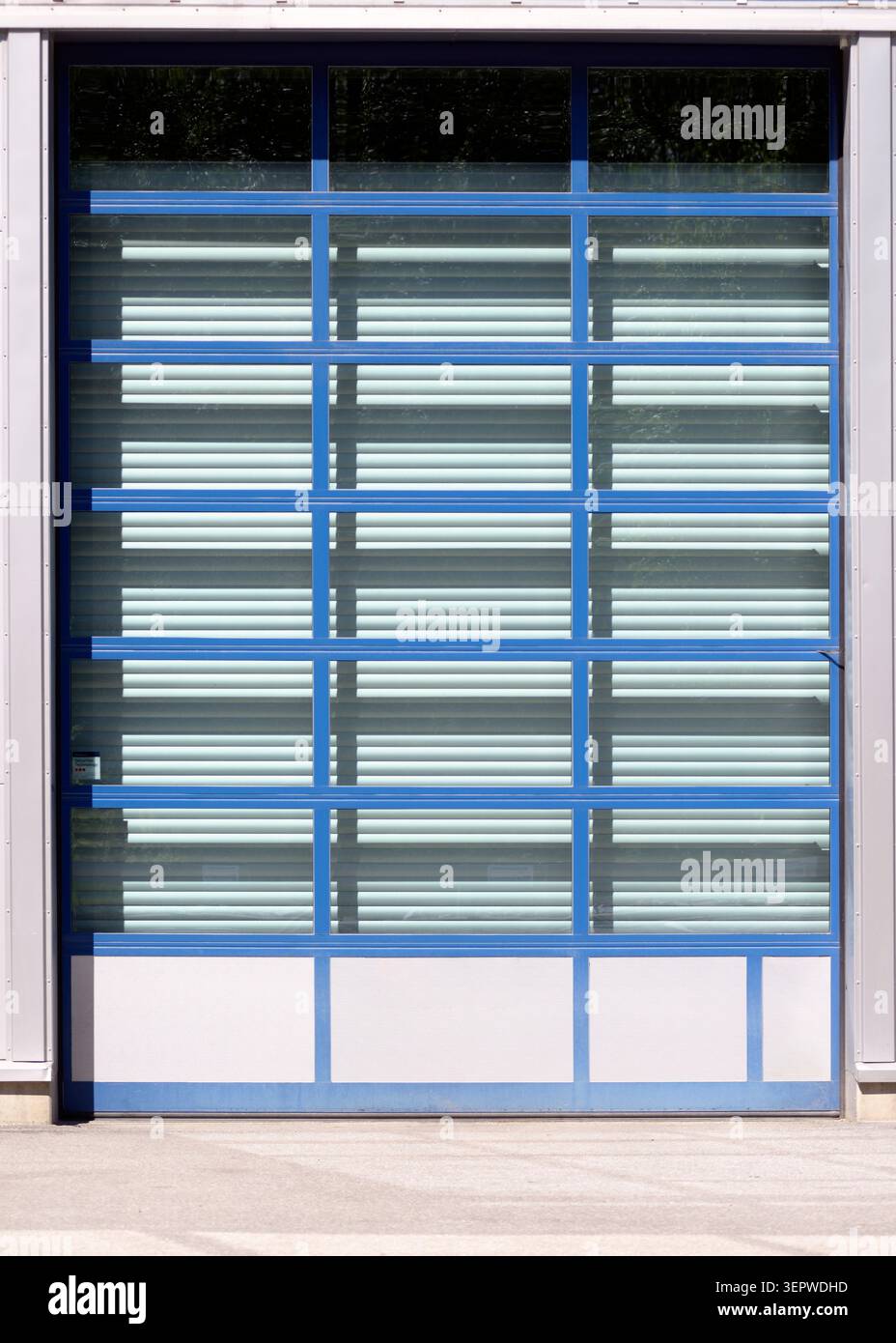 Garage doors. Roller shutters. Garage roll-up gates Stock Photo
