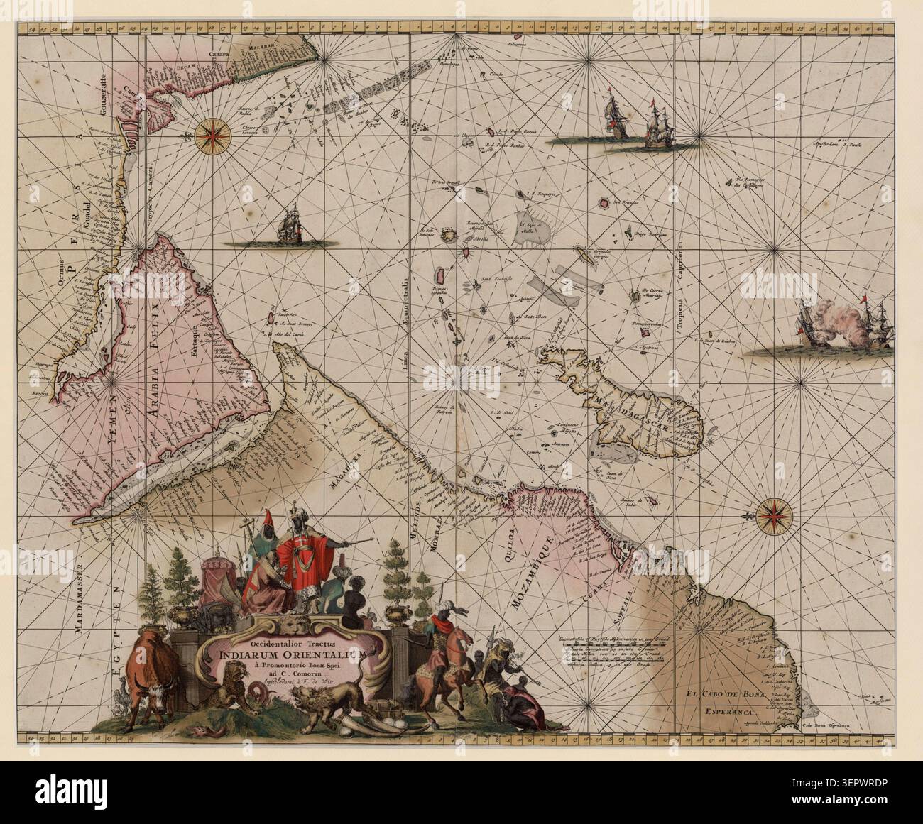 Vintage map of india hi-res stock photography and images - Alamy