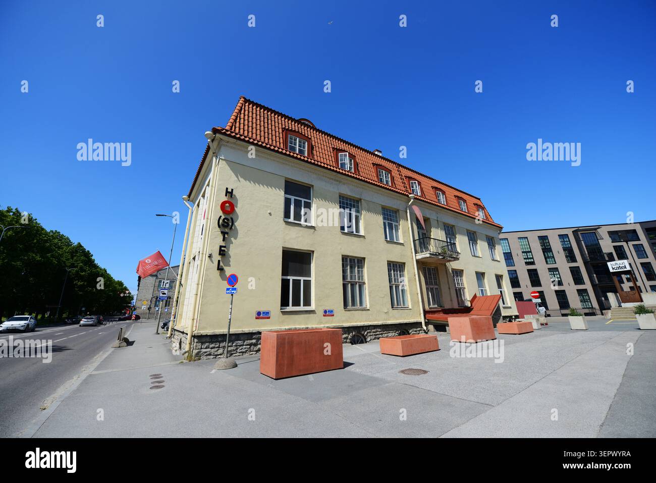 Fat Margaret ho(s)tel in Tallinn, Estonia. Stock Photo