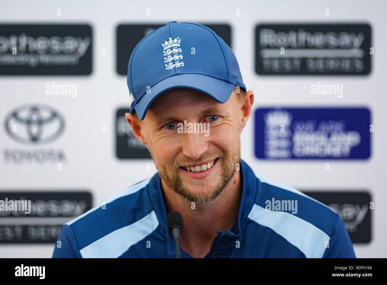 England's Joe Root during a press conference at The Kia Oval, London ...