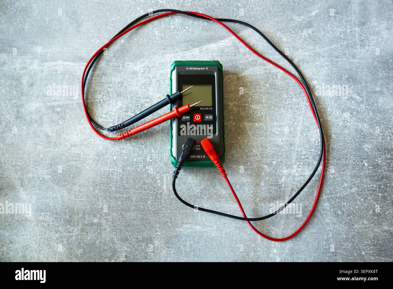 A digital multimeter Stock Photo