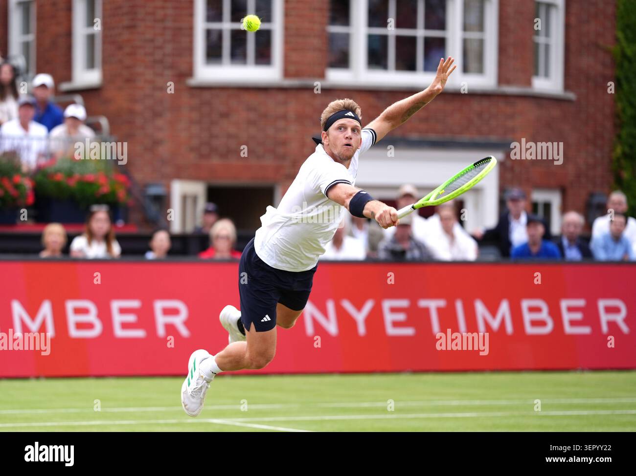 Spain's Alejandro Davidovich Fokina in action against Great Britain's ...
