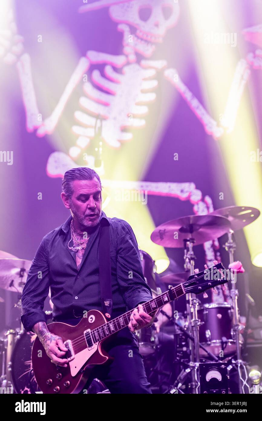 IPA85762984 - London: Social Distortion live at Koko. Pictured: Mike ...