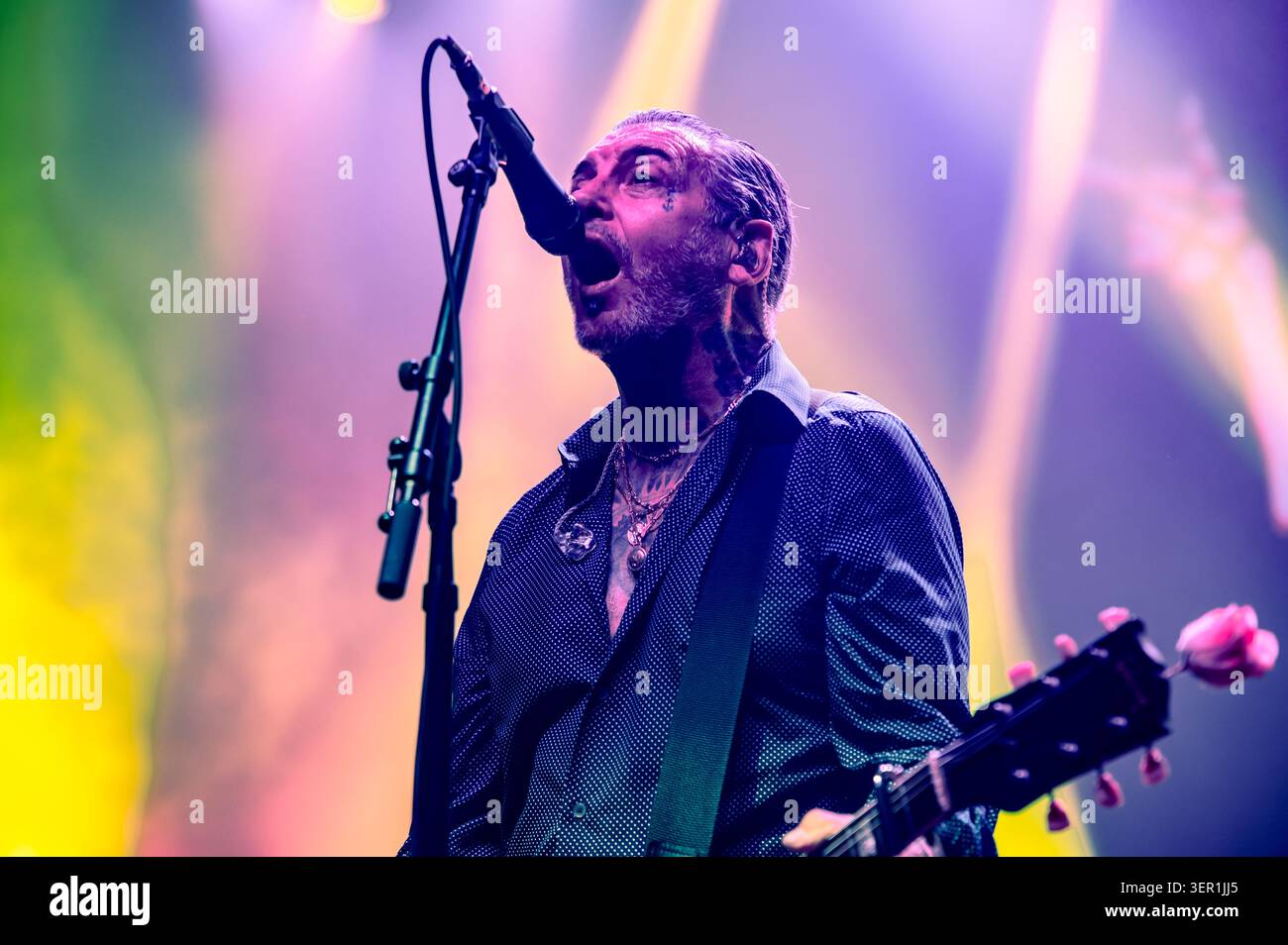 IPA85763409 - London: Social Distortion live at Koko. Pictured: Mike ...
