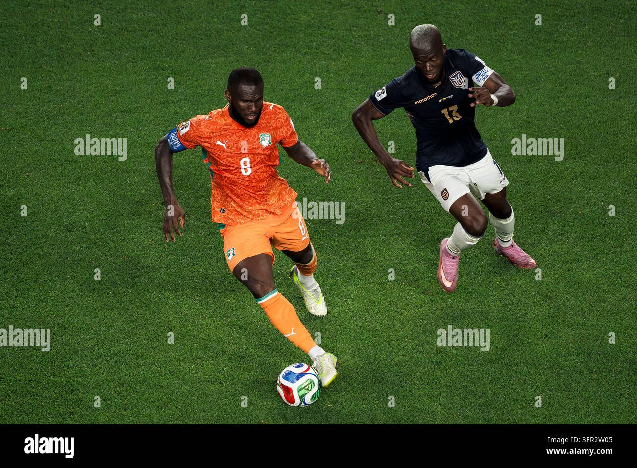 Franck Kessie Of Cote D Ivoire Competes For The Ball With Enner franck-kessie-of-cote-d-ivoire-competes-for-the-ball-with-enner