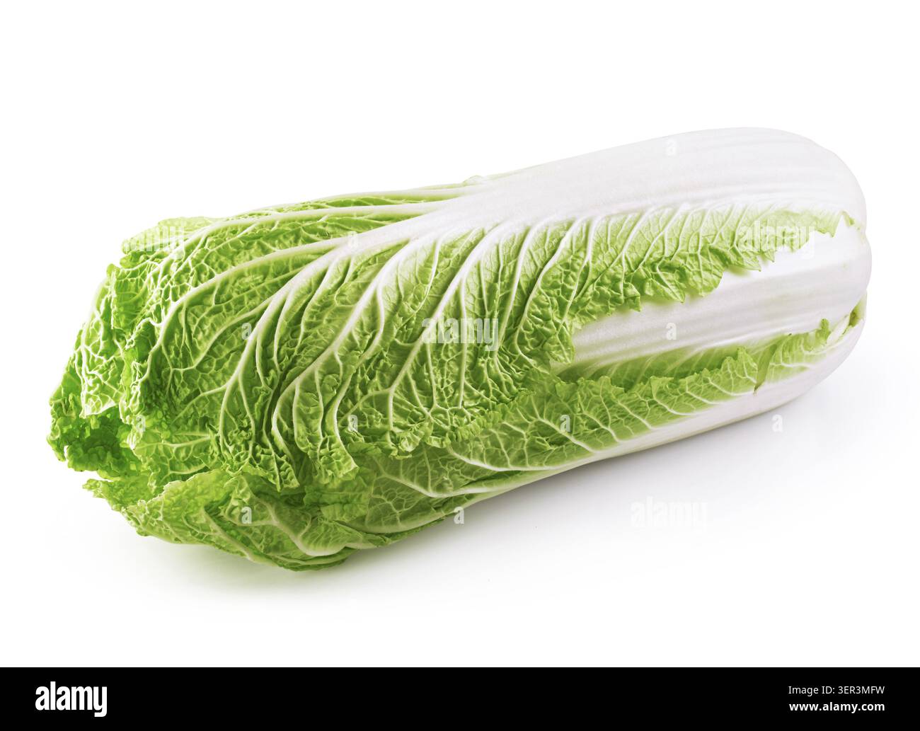 Romain lettuce isolated on a white background. Clipping Path Stock Photo