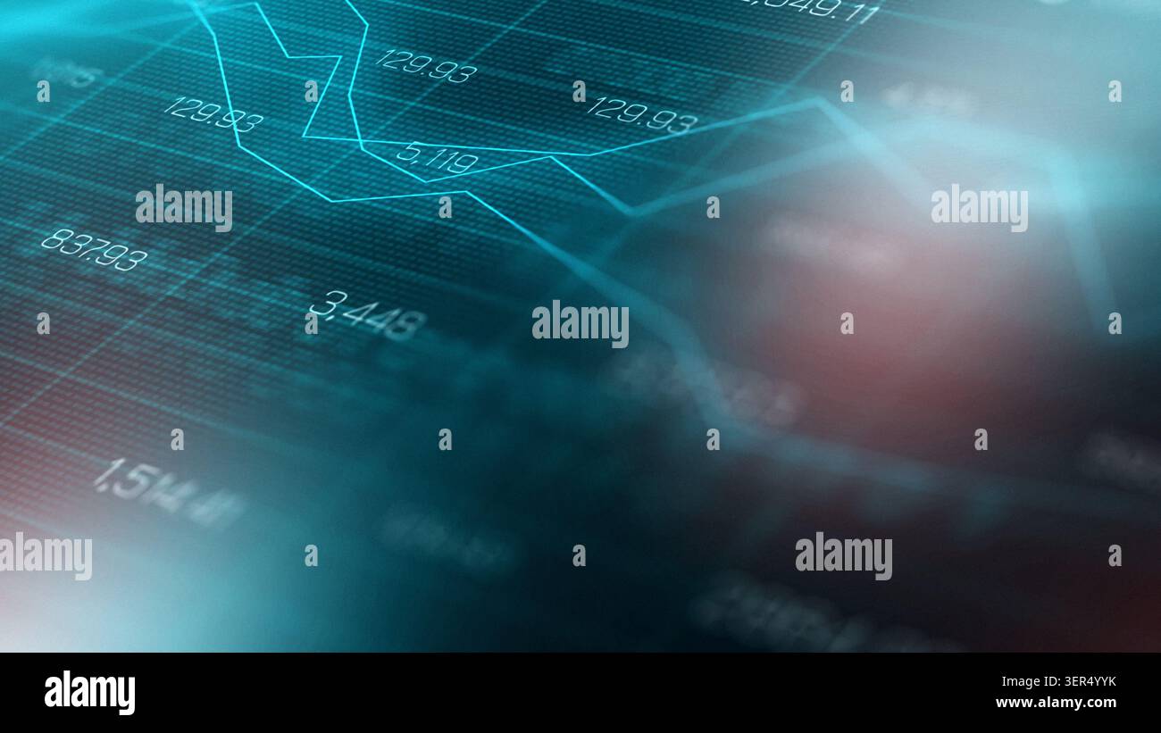 Traders analyze financial data using charts and graphs for market decisions Stock Photo