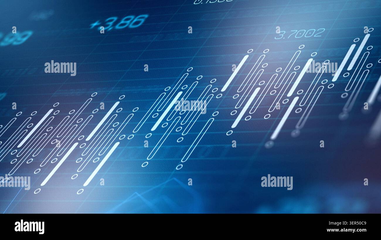 Traders analyze market data using charts and graphs for decision making Stock Photo
