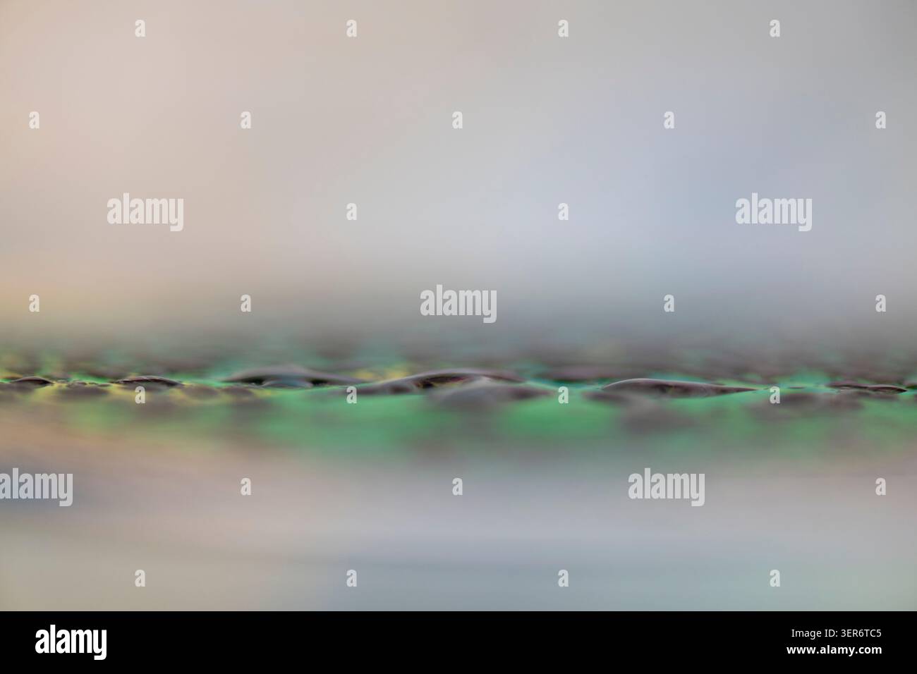 Wafer surface showing abstract close-up view with blurred background Stock Photo