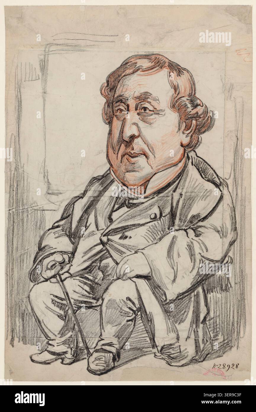 Jacques Villon、CARICATURE、海外版超希少レゾネ、新品額付 Rossini caricature hi-res stock photography and images - Alamy