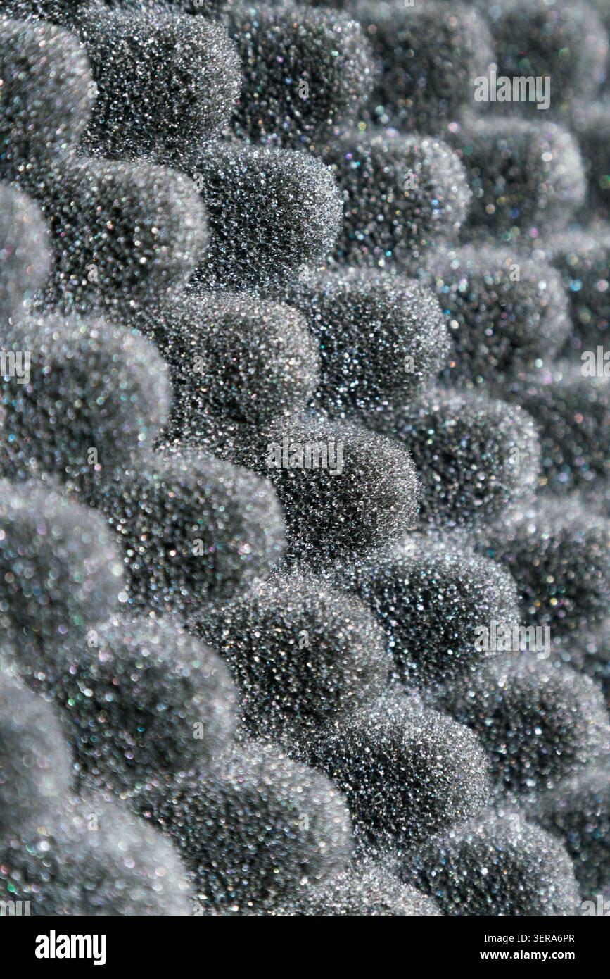 Acoustic foam panel absorbing sound texture background Stock Photo