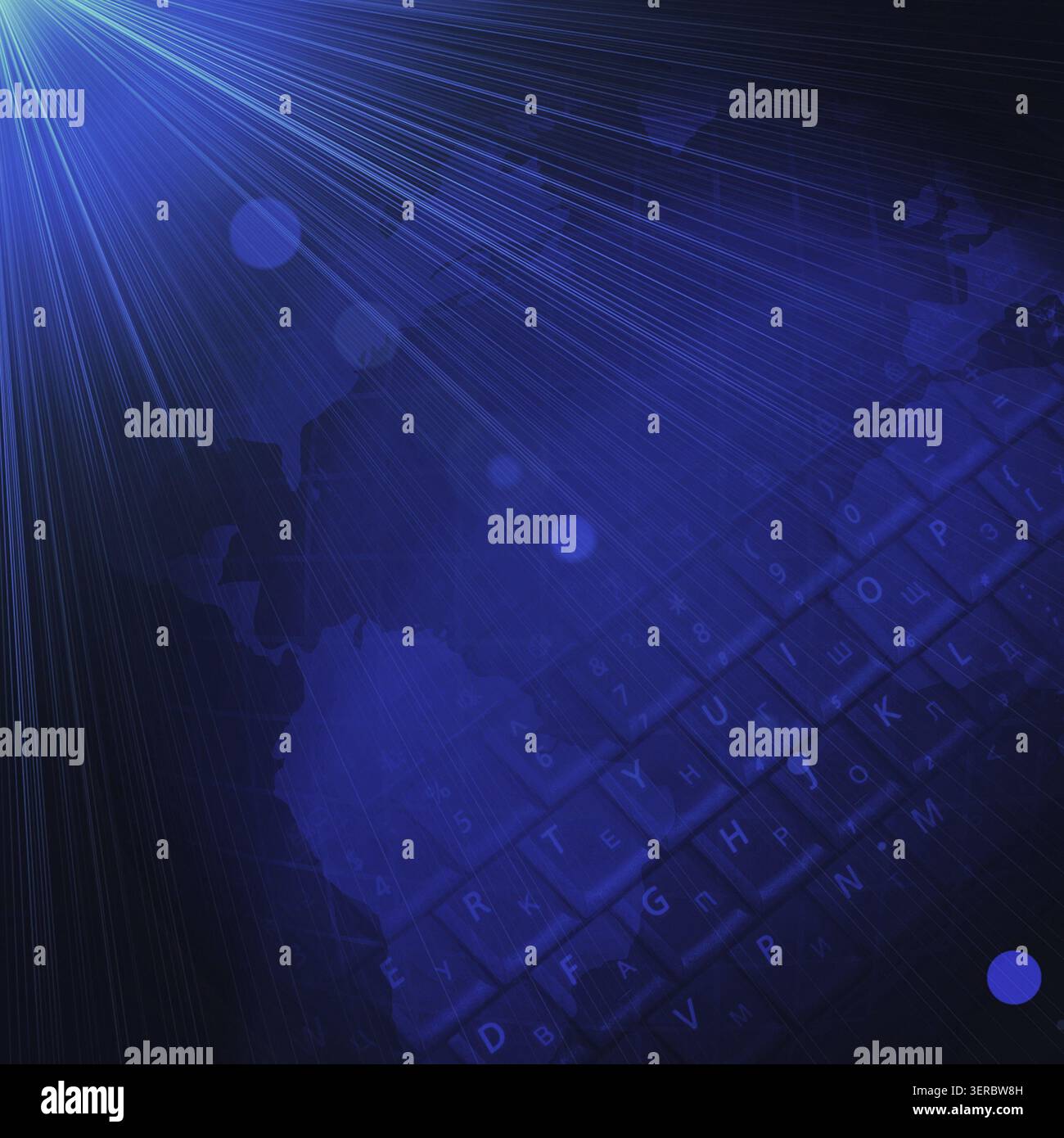 Digital background with a world map for your design Stock Photo