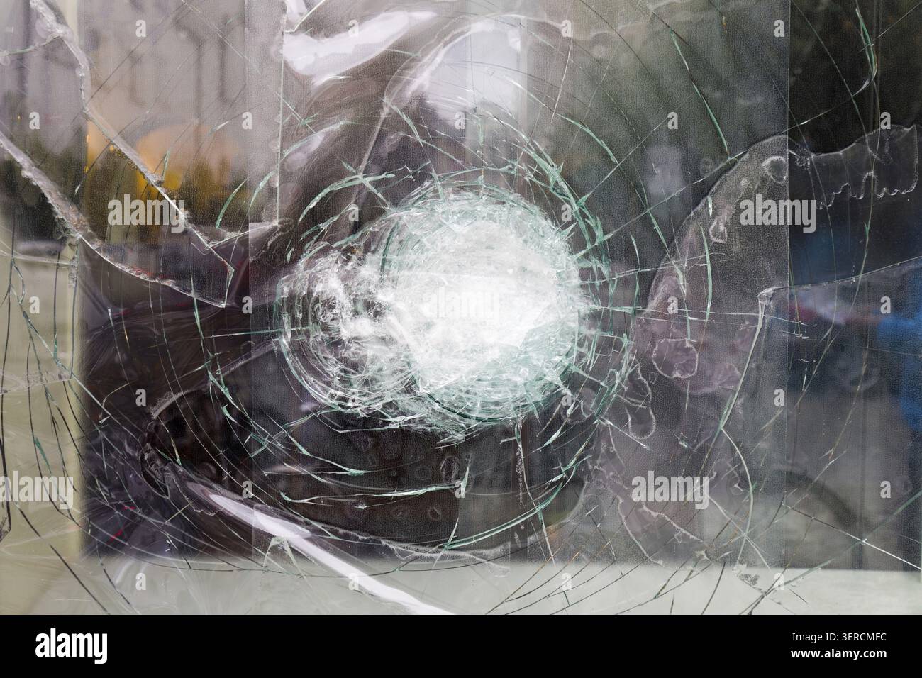 Broken glass Stock Photo