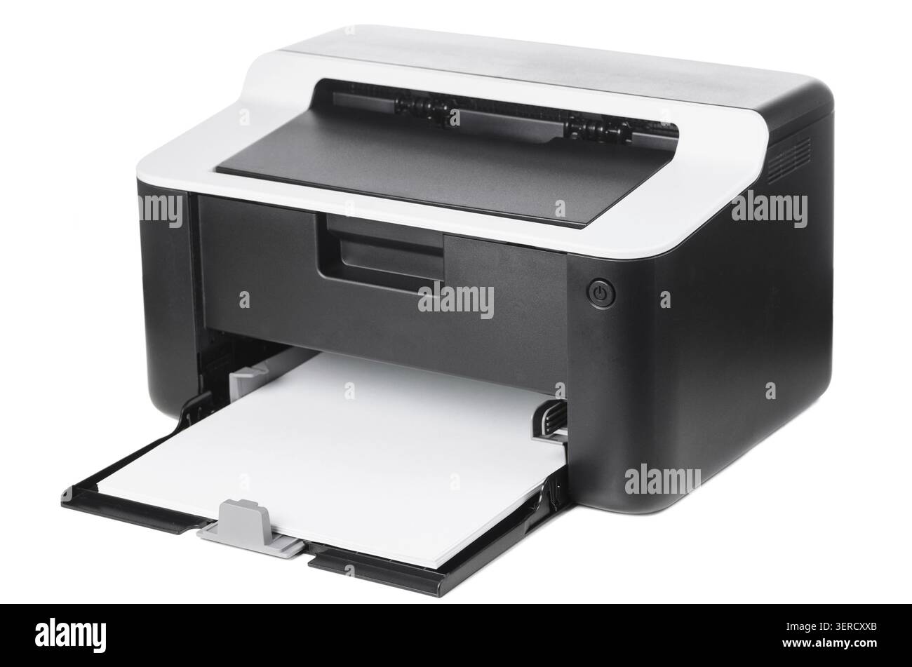 Compact laser home printer isolated on white background Stock Photo