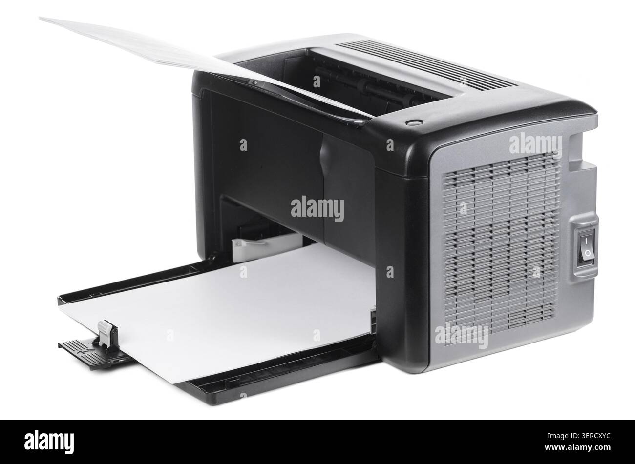 Compact laser home printer isolated on white background Stock Photo