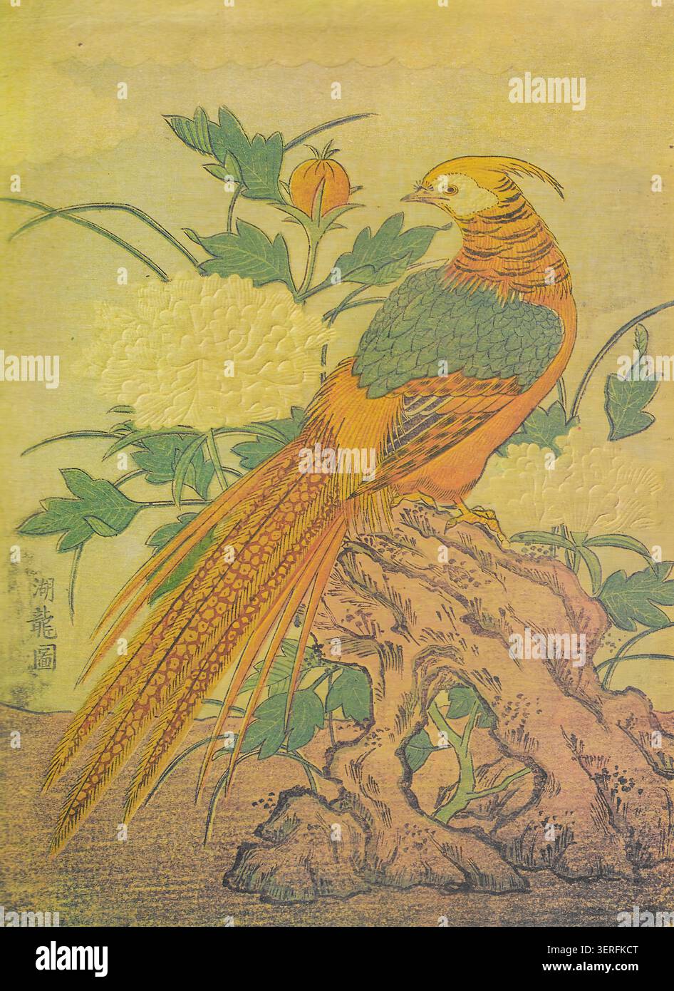 Ukiyo E Rocks Asian woodblock animal hi-res stock photography and images - Alamy