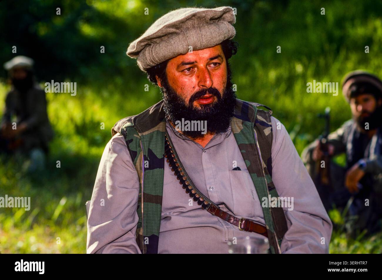 Mujahideen resistance fighters in afghanistan hi-res stock