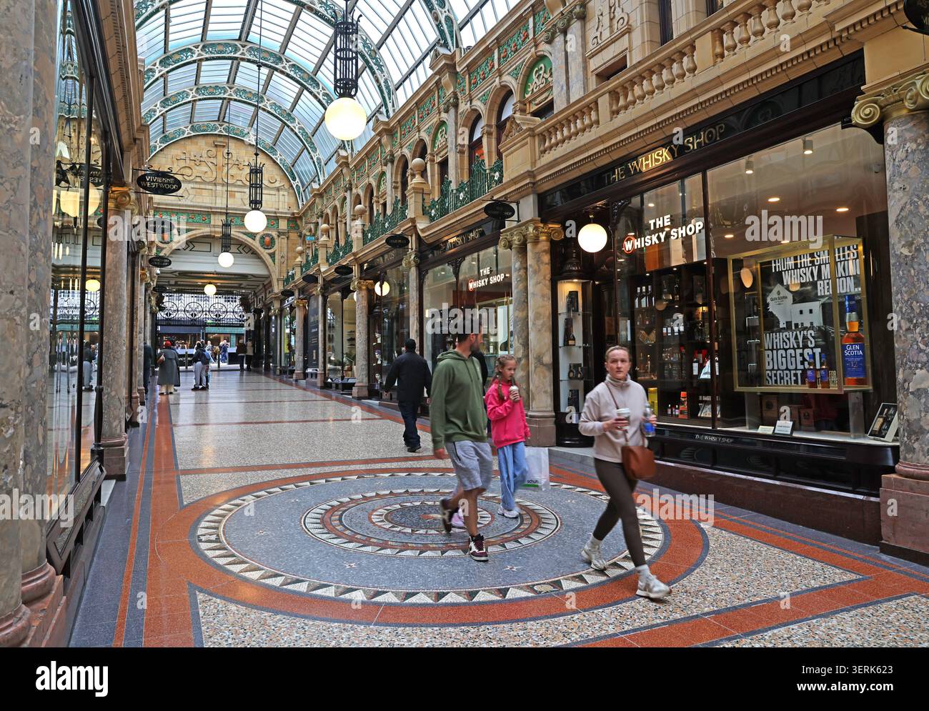 County Arcade, luxury shopping, Leeds city centre, West Yorkshire Stock Photo