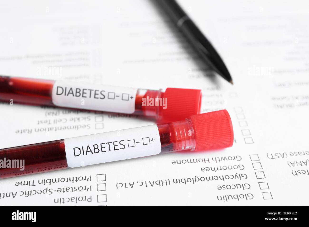 Test Form With Labels Hospital lab test labels hi-res stock photography and images - Alamy